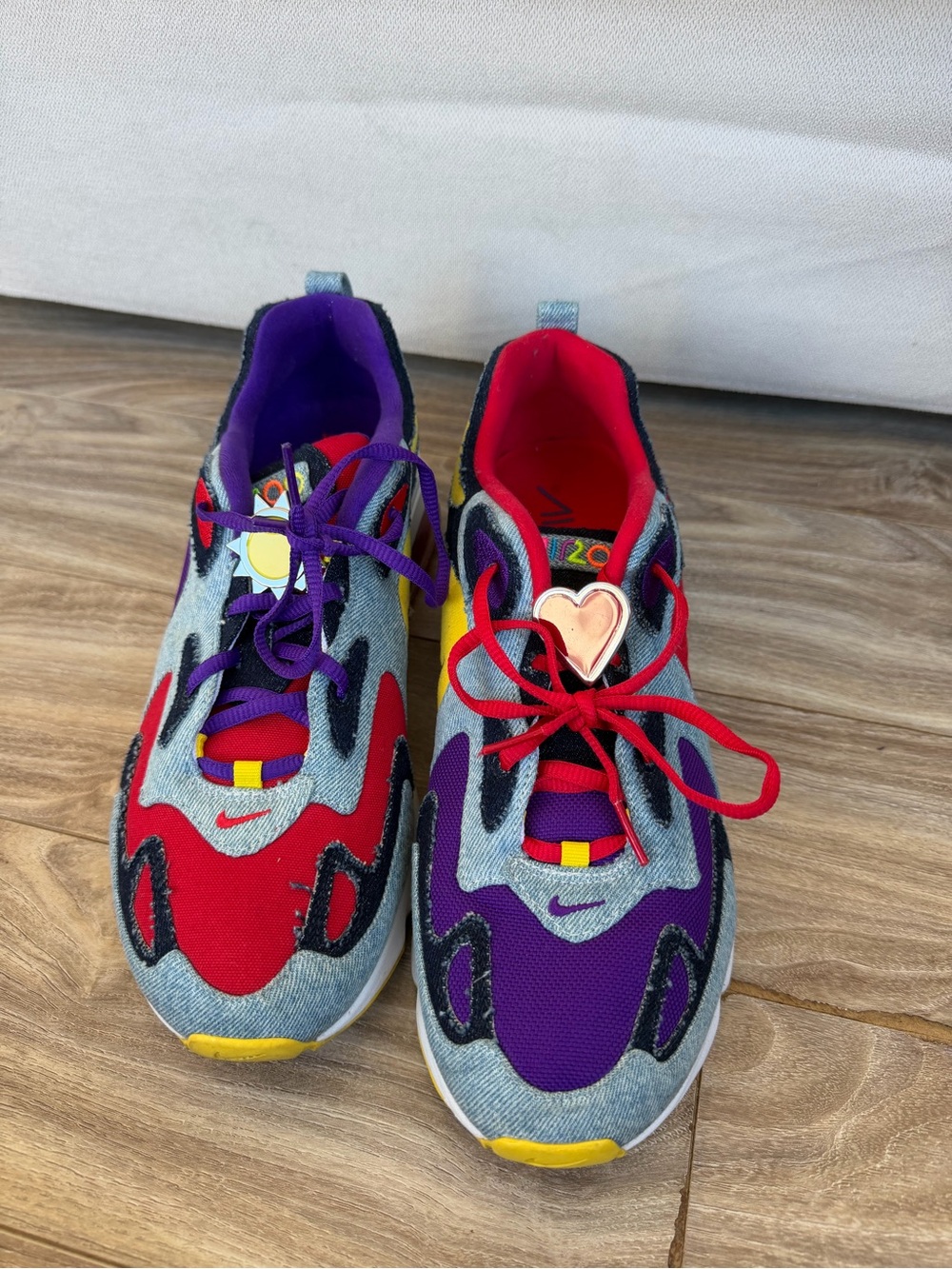 Men’s 10 Multicolor Athletic Sneakers - Purple & Red
